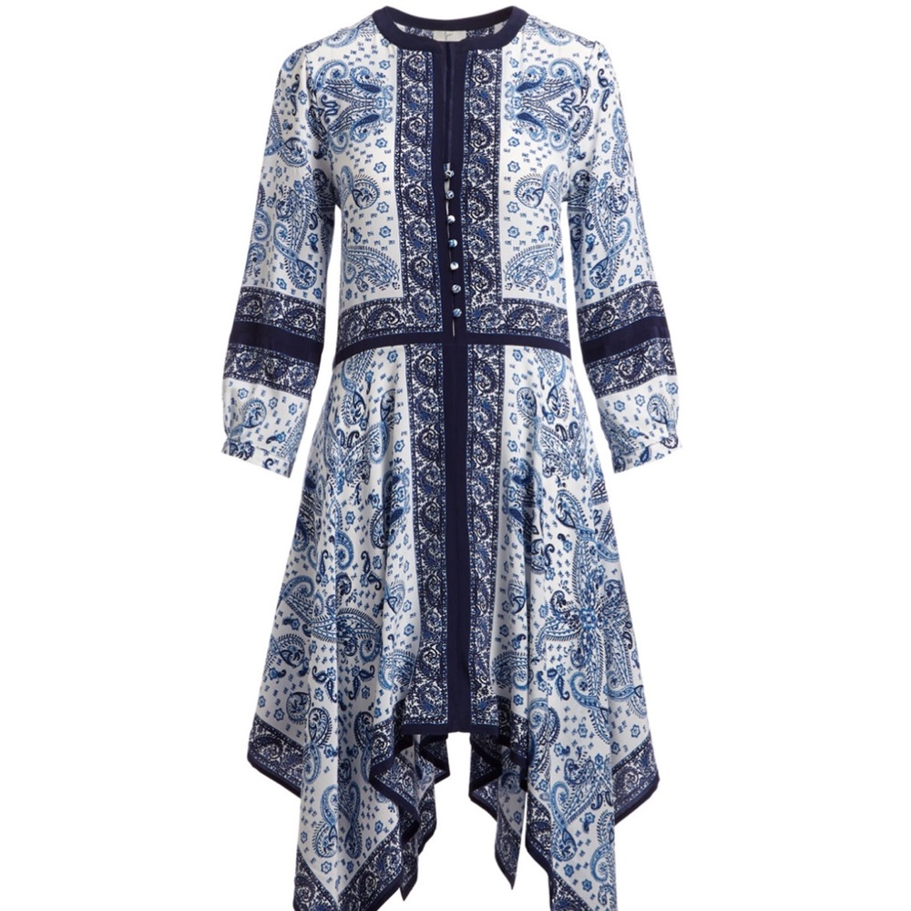 NWT Joie Paisley Print Silk Dress